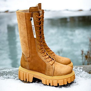 بوت ساق بلند (کنار زیپ)پاشنه کوتاه Emirates