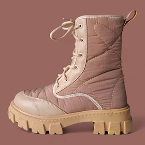 بوت زنانه زمستانی ضدآب | نیم بوت برفی گرم و ضدلغزش